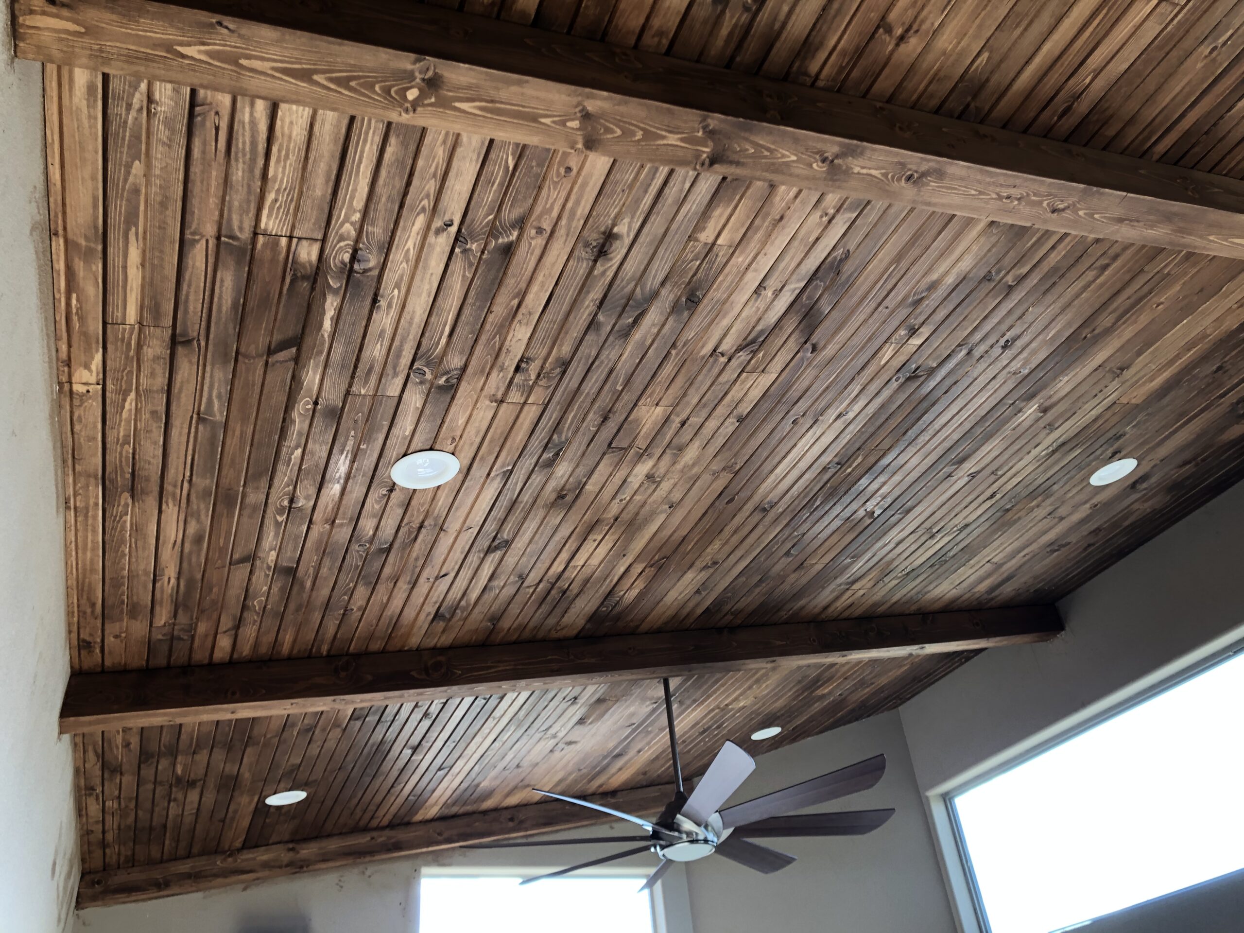 Pictures Of Stained Tongue And Groove Ceiling Shelly Lighting